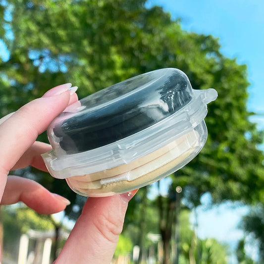 1Pcs Double-layer Folding Puff Storage Box Moisture-proof Enlarged And Thickened Air Cushion Puff Storage Box Makeup Case