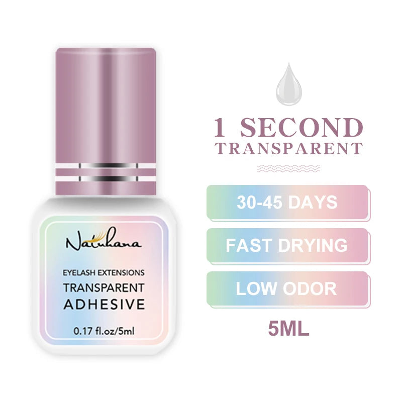 NATUHANA 3pc/lot Eyelash Glue Waterproof Lashes Extensions Adhesive Fast Drying Long Lasting Eye Glue Makeup Tools