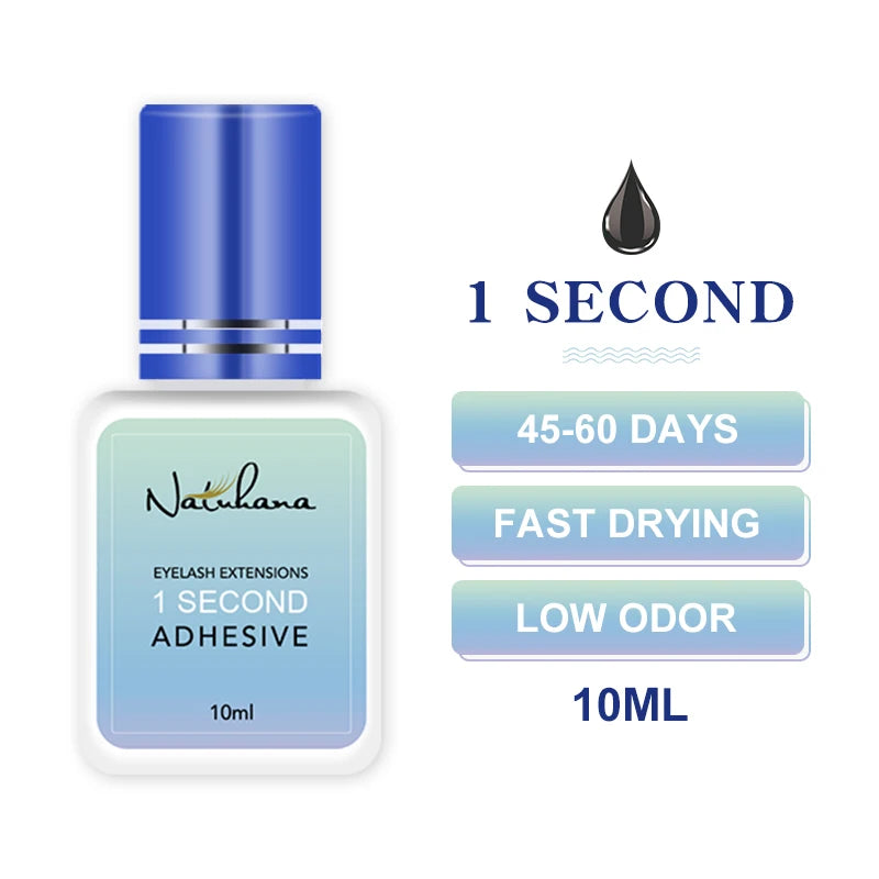 NATUHANA 3pc/lot Eyelash Glue Waterproof Lashes Extensions Adhesive Fast Drying Long Lasting Eye Glue Makeup Tools