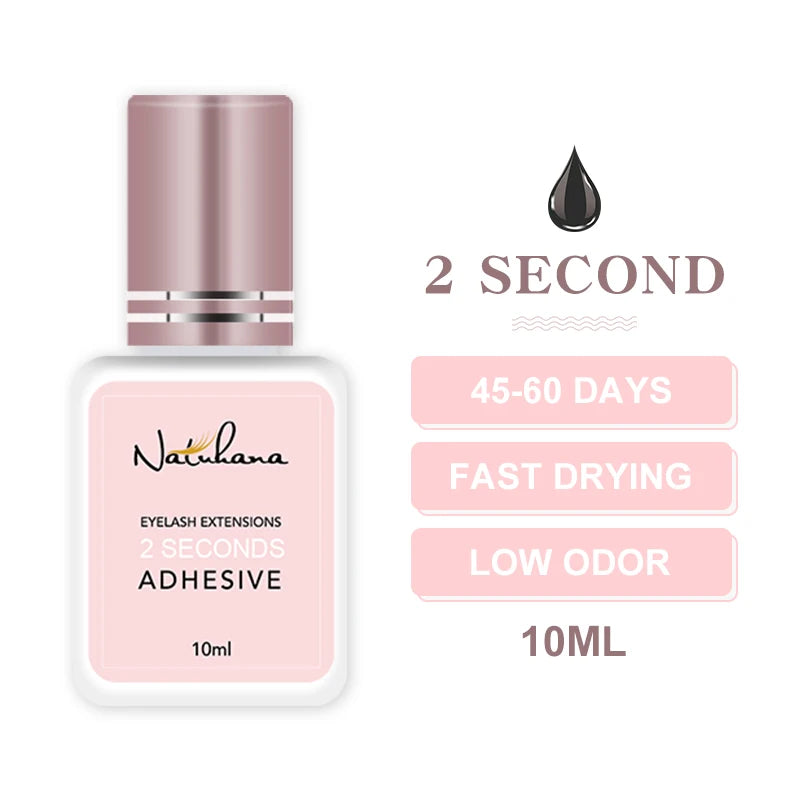 NATUHANA 3pc/lot Eyelash Glue Waterproof Lashes Extensions Adhesive Fast Drying Long Lasting Eye Glue Makeup Tools