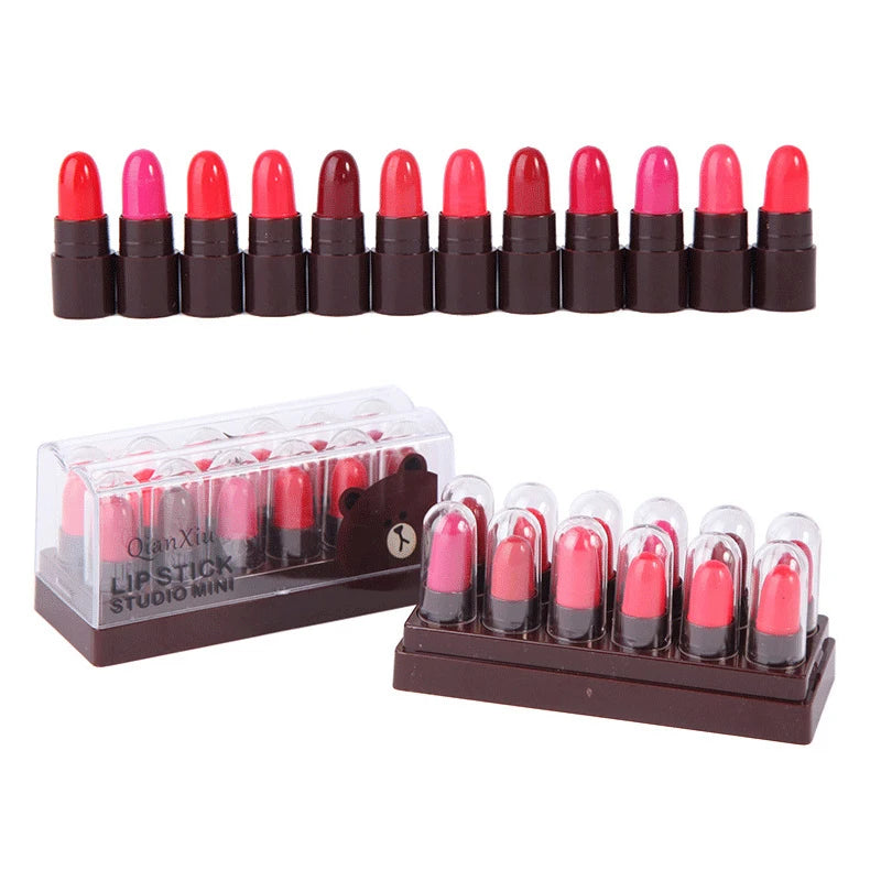 QIANXIU cute pet lipstick moisturizing lip balm easy to apply and not easy to fade affordable makeup for female students