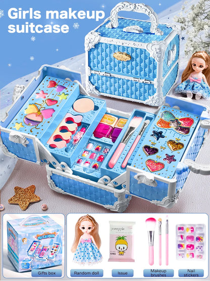 Gulfcare Store™ Children's Makeup Kit Non-toxic Simulation Cosmetics Suitcase Girl Gifts