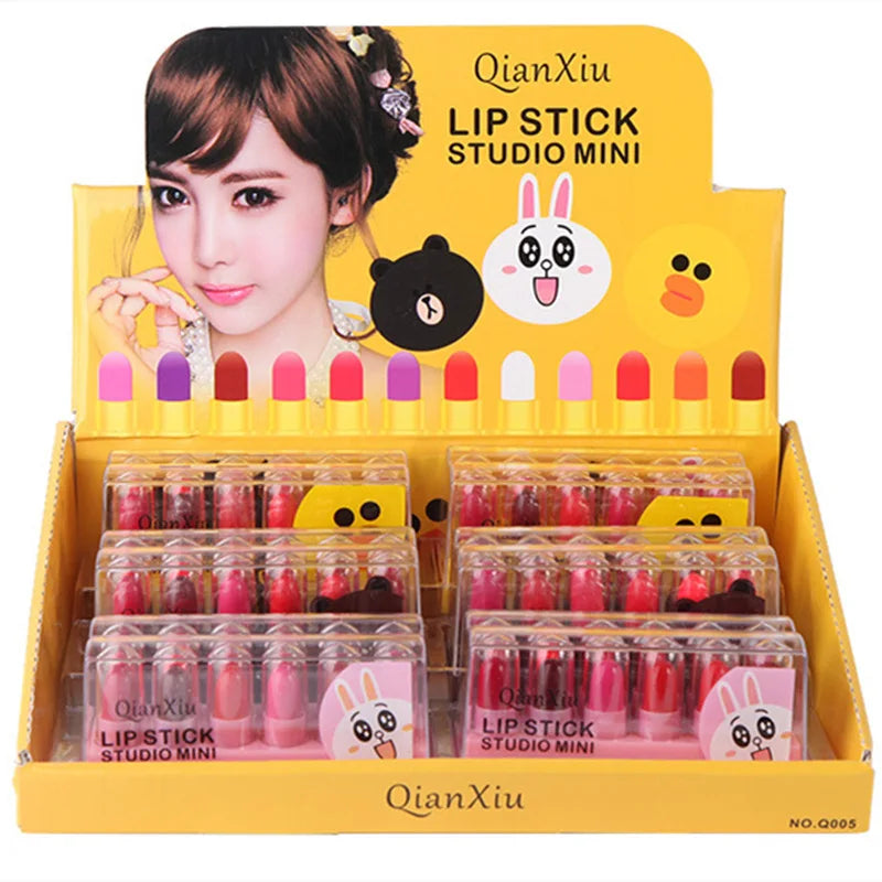 QIANXIU cute pet lipstick moisturizing lip balm easy to apply and not easy to fade affordable makeup for female students