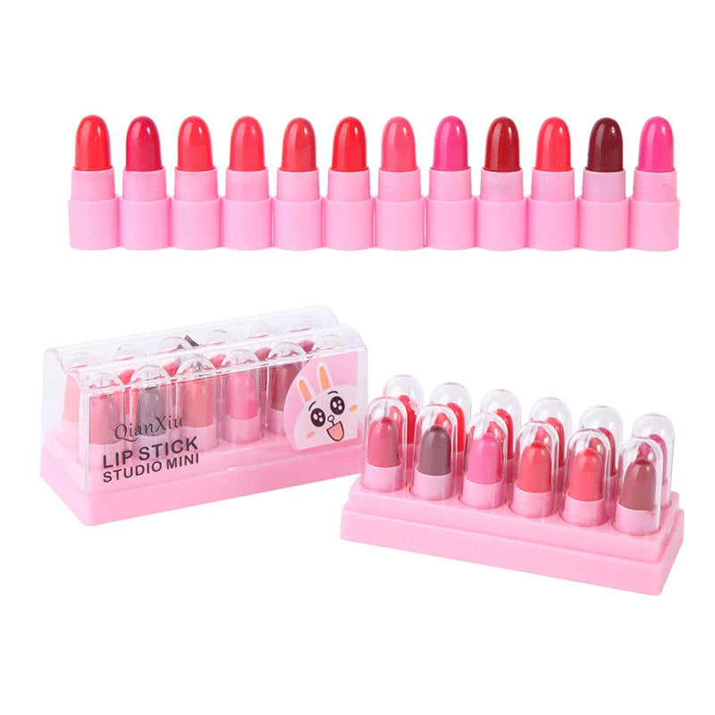 QIANXIU cute pet lipstick moisturizing lip balm easy to apply and not easy to fade affordable makeup for female students