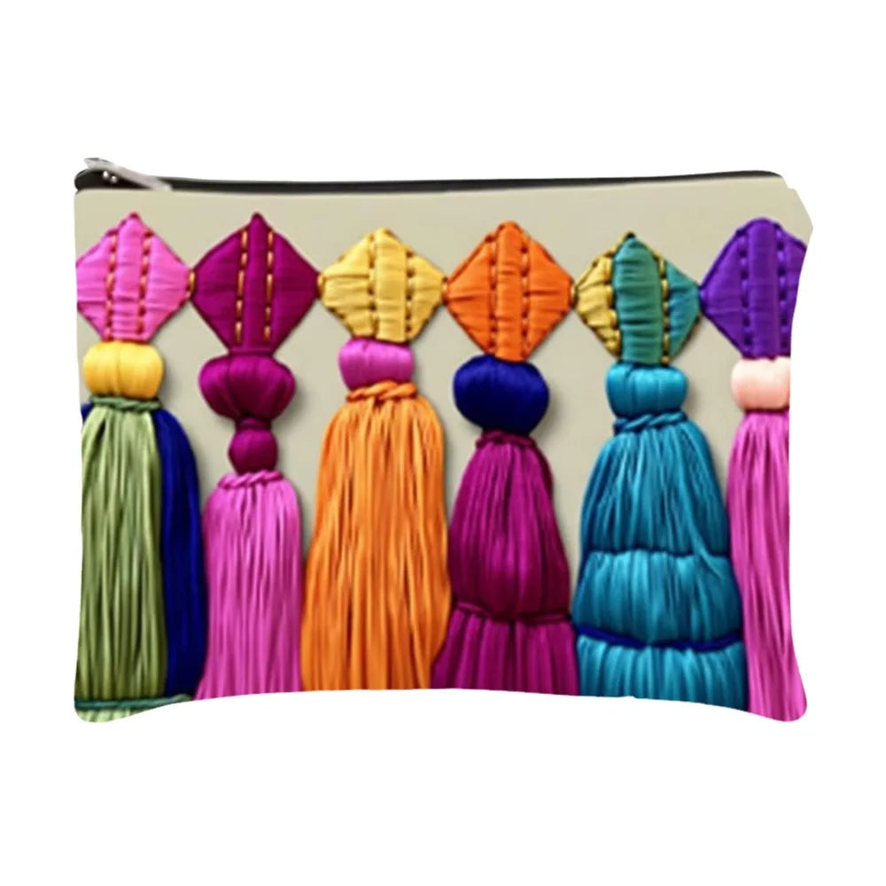 Trendy Bohemian Makeup Bag Storage Portable Storage Bag Large Capacity Soft Clutch Bag Women