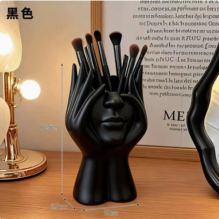 1PCS Creative Human Body Art Styling Office Supplies Desktop Multifunctional Storage Pen Holder Makeup Brush Holder Decoration