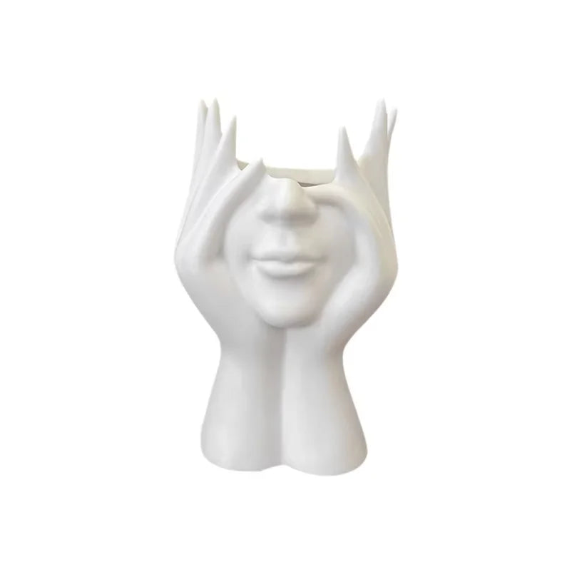 1PCS Creative Human Body Art Styling Office Supplies Desktop Multifunctional Storage Pen Holder Makeup Brush Holder Decoration