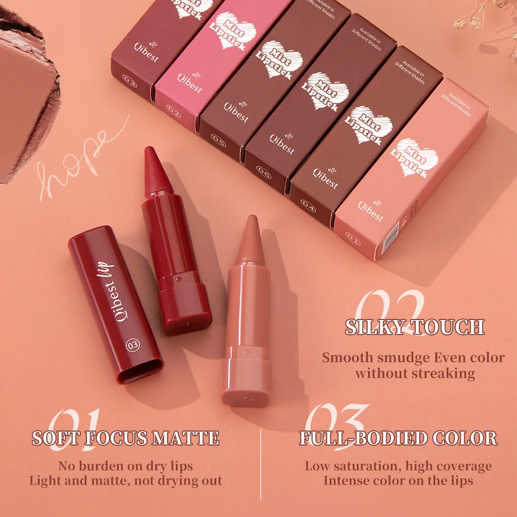 Fine Tip Lip Contouring Lipstick Silky Matte Outline Lip Liner Sexy Brown Red Lip Crayon Full-lip Application Non-Stick Makeup