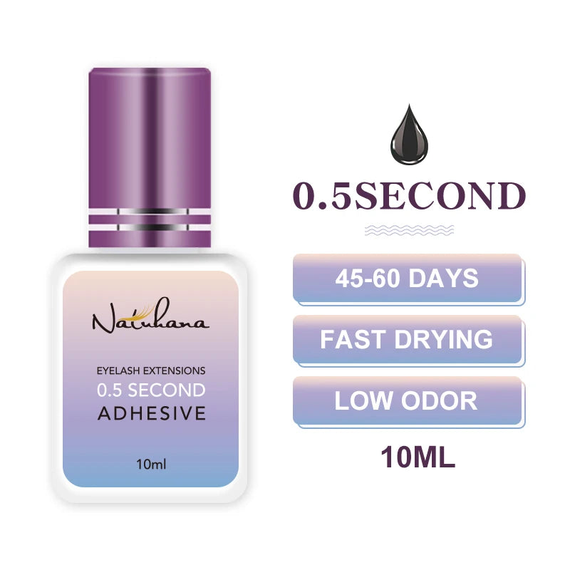 NATUHANA 3pc/lot Eyelash Glue Waterproof Lashes Extensions Adhesive Fast Drying Long Lasting Eye Glue Makeup Tools