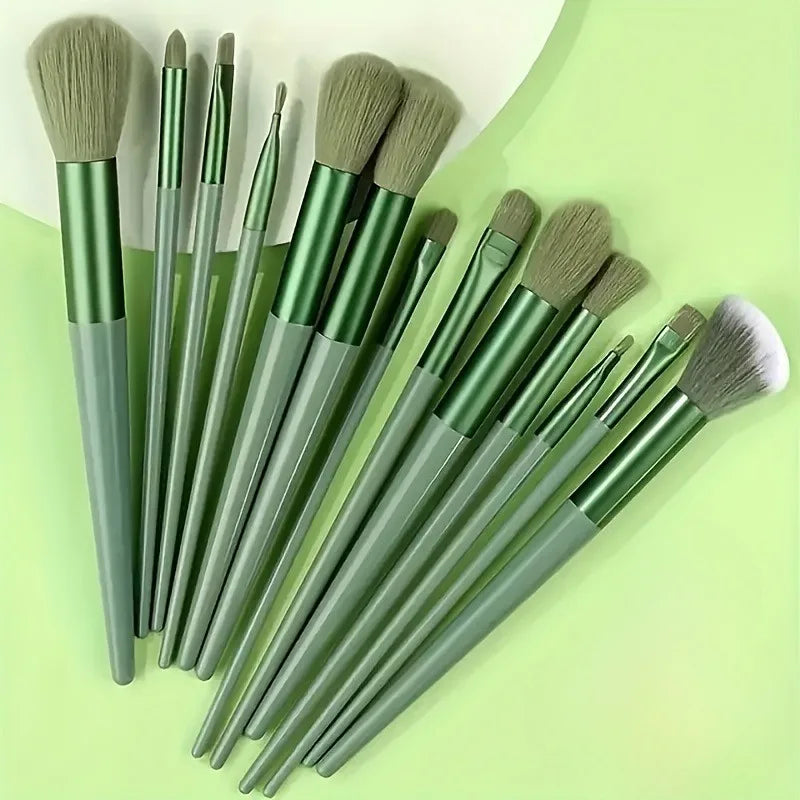 13pcs Makeup Brush Set Ultra-Soft Synthetic Hair Brushes for Foundation Blush Eyeshadow Ideal Gift for Christmas Holiday