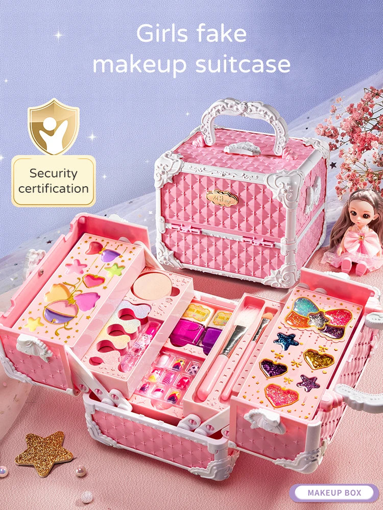 Gulfcare Store™ Children's Makeup Kit Non-toxic Simulation Cosmetics Suitcase Girl Gifts