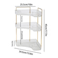 Bathroom Corner Storage Organizer Shelf Home Makeup Skincare Shampoo Lipstick Tabletop Holder Cosmetic Desk Kitchen Rack