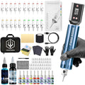 Tattoo Kit POSEIDON V6 High Quality Tattoo Pen Kit For Permanent Makeup Tattoo Machine Wireless Tattoo Power Supply Tattoo Kit
