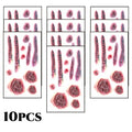 Zombie Scars Tattoos with Fake Scab Bloody Makeup Fool's Day Prank Props Party Decoration Wound Scary Sticker for Cosplay Costum