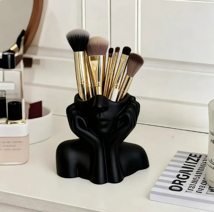 1PCS Creative Human Body Art Styling Office Supplies Desktop Multifunctional Storage Pen Holder Makeup Brush Holder Decoration