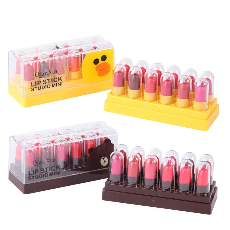 QIANXIU cute pet lipstick moisturizing lip balm easy to apply and not easy to fade affordable makeup for female students